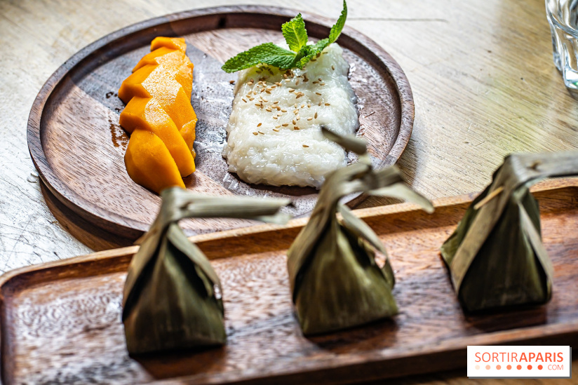 Q Bar, le bistrot et restaurant Thaïlandais à Paris - mango sticky rice