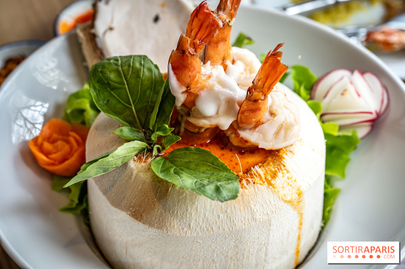 Q Bar, le bistrot et restaurant Thaïlandais à Paris - curry vert thaï aux crevettes