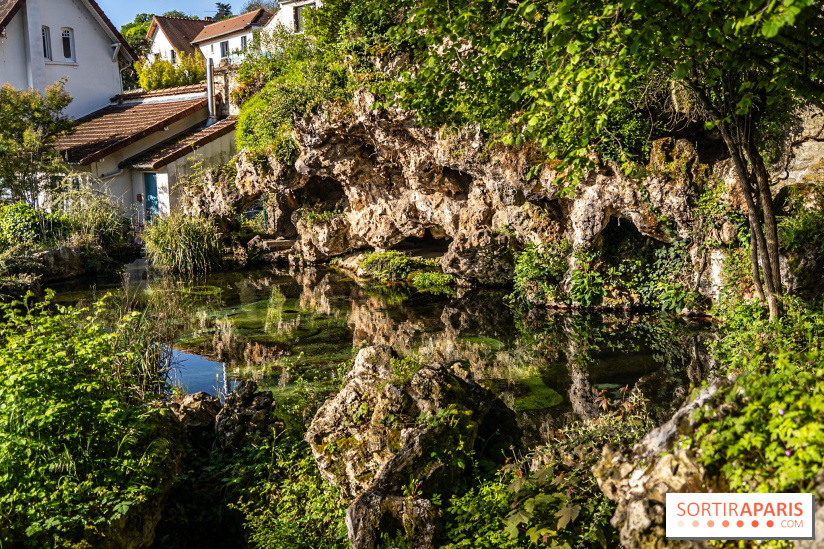 Parc du Dr Fauvel à Villennes sur Seine, grotte et cascades