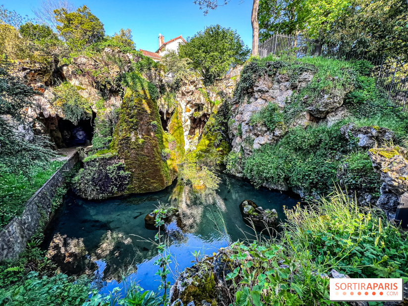 Parc du Dr Fauvel à Villennes sur Seine, grotte et cascades