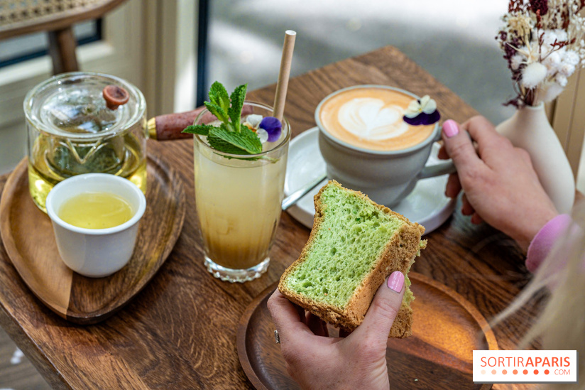 Fu Patisserie et coffee shop Paris 13e - chiffon cake pandan coco