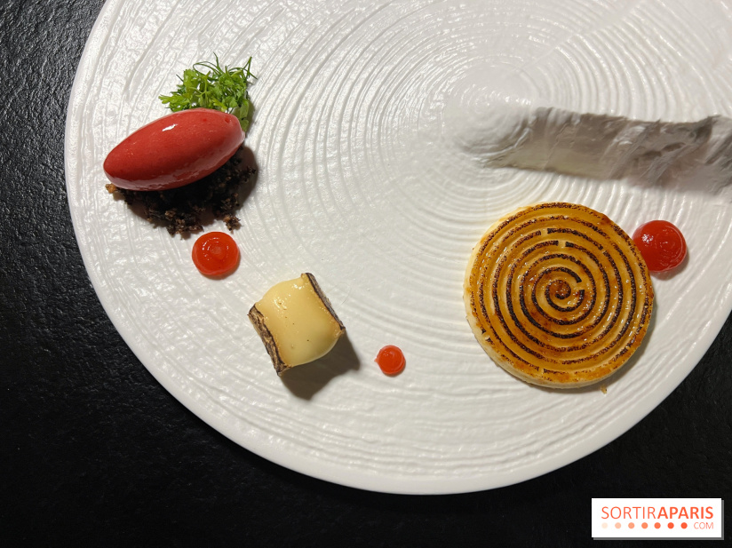 Quelque Part - Reblochon, sorbet fraise cumin
