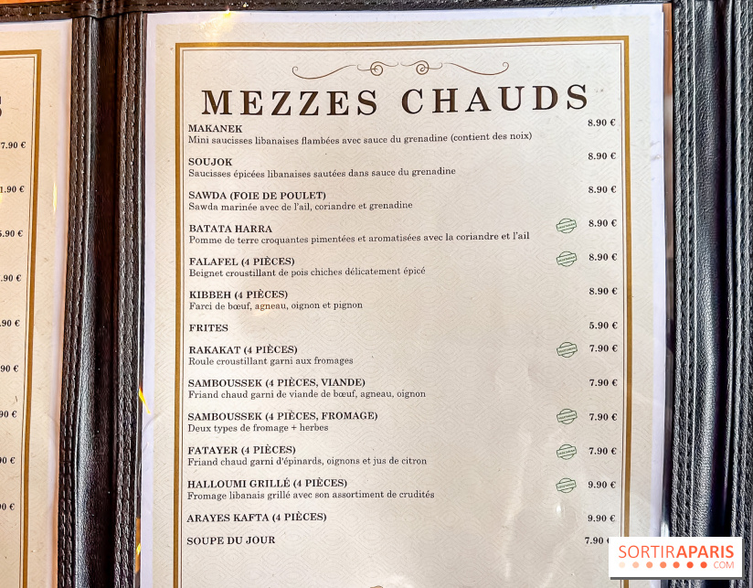 Boulevard Beirut, restaurant Libanais à Poissy - carte - menu