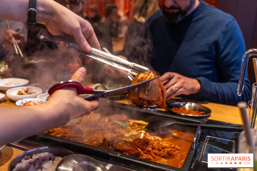 Hwaro Grill, le barbecue Coréen Paris 15e -  marmite kimchi