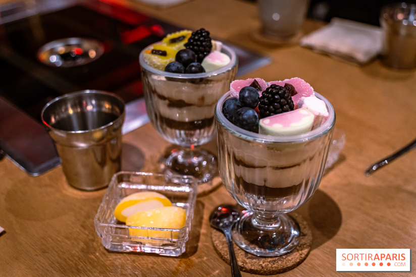 Hwaro Grill, le barbecue Coréen Paris 15e -  dessert - tiramisu chocolat