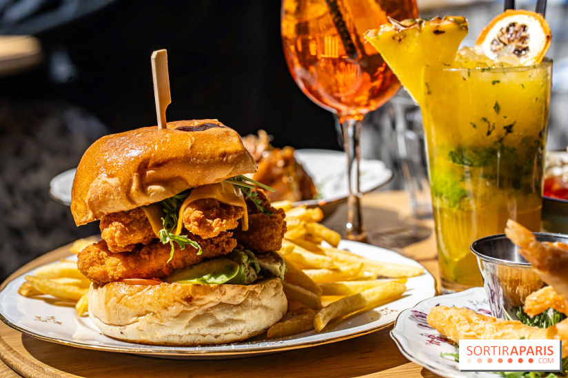 Festival, le café-restaurant rue Étienne Marcel  -  burger