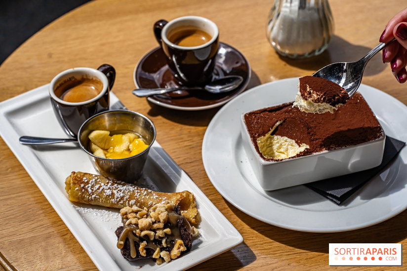 Festival, le café-restaurant rue Étienne Marcel  -  café gourmand - tiramisu - dessert