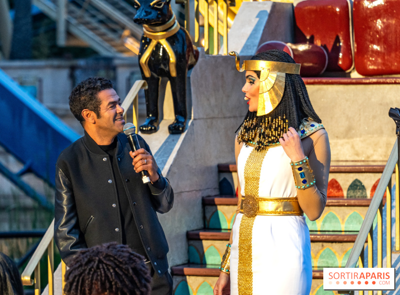 Parc Astérix : inauguration de la Tour Numérobis avec Jamel Debbouze