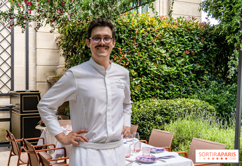 La terrasse jardin Summer de la Bauhinia au Shangri-La Paris