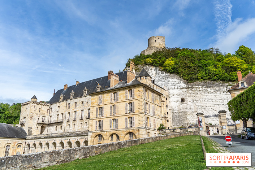 Le Château de la Roche Guyon, le château troglodyte dans le Val-d'Oise - 95 -  vue façade