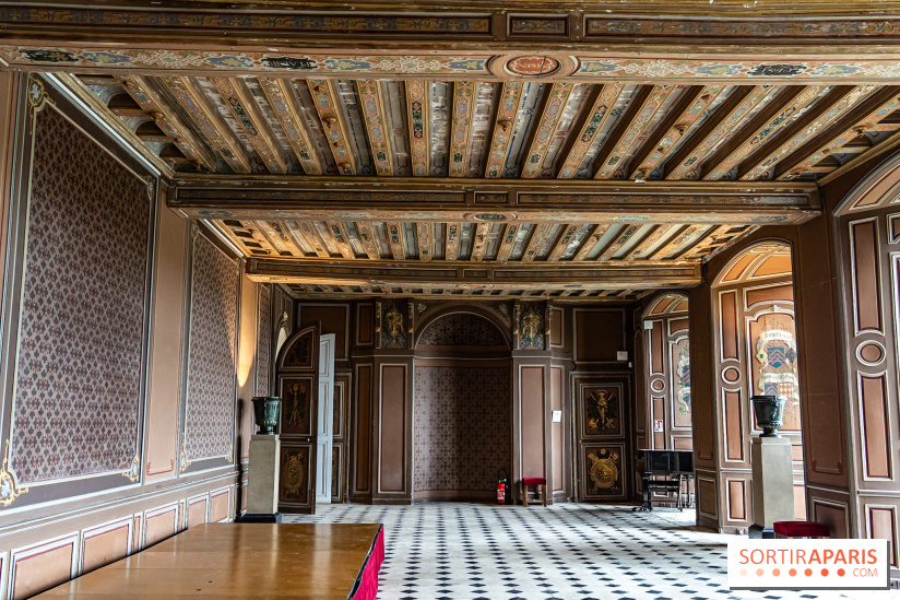 Le Château de la Roche Guyon, le château troglodyte dans le Val-d'Oise - 95 -  salle des gardes