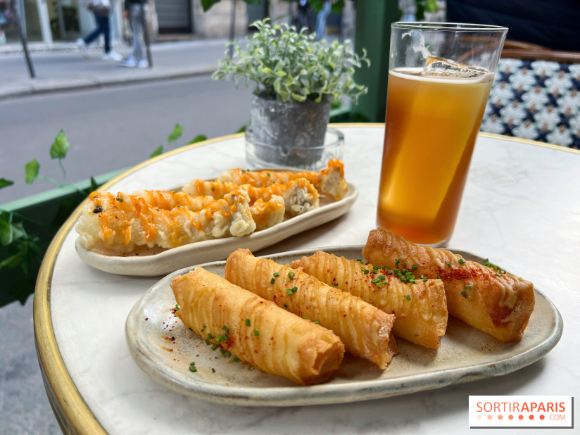 Bar Talaé - Halloumi croustillant, enoki en tempura