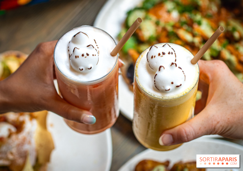 Brunch indien à Paris par Baranaan et Pingwoo -  lassis rose et mangue