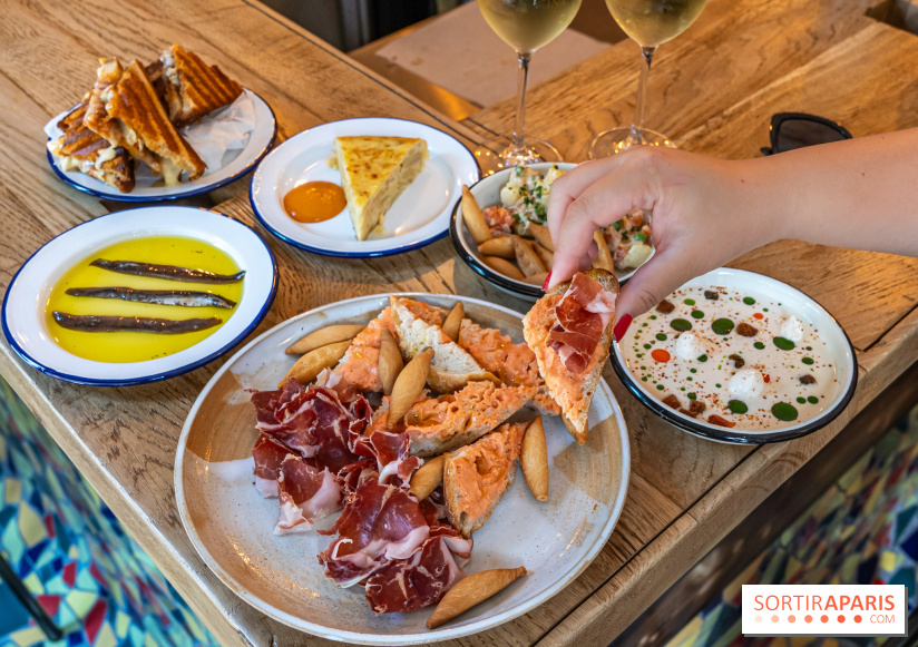 Tina restaurant - bar à Tapas Paris 6  -  pata negra - pan con tomate