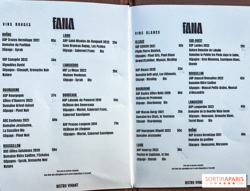 Fana Bistrot, le restaurant bistronomique du 18e avec terrasse et vue Sacré Cœur - carte - menu