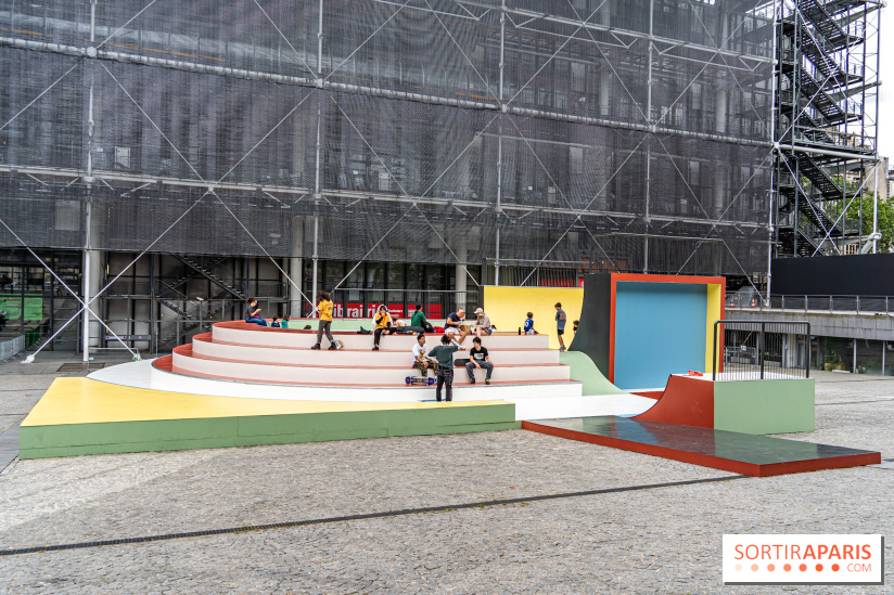 Cycloïde Piazza, le skatepark et œuvre d’art de Raphaël Zarka au Centre Pompidou - A7C8535