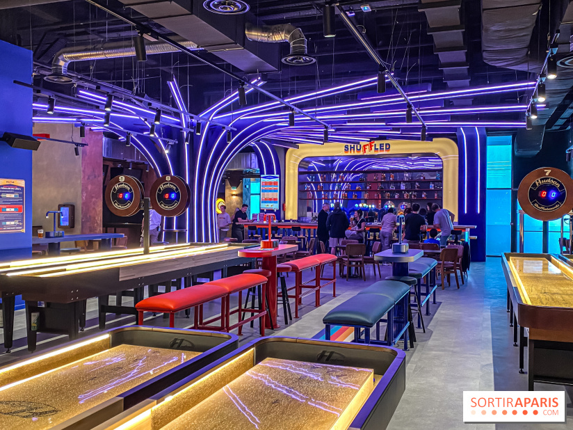 Shuffled, l'enseigne de shuffleboard à Boom Boom Villette - IMG 8529