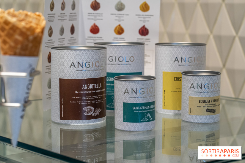 Angiolo, le glacier de Saint-Germain-des-Près - les photos -  pots de glaces