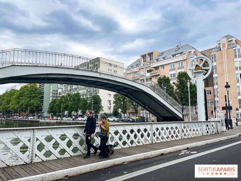 Pont levant rue de Crimée
