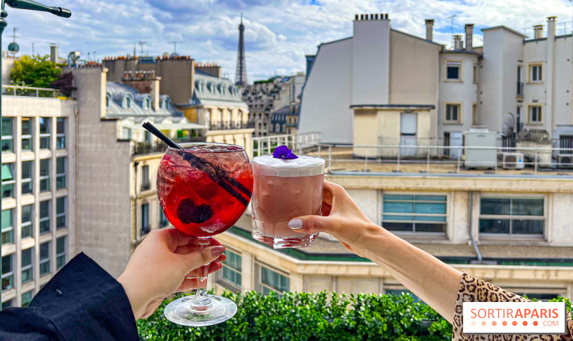 Le Marta, le bar à cocktails perché sur le rooftop de l'Hôtel Barrière Fouquet's Paris tout l'été