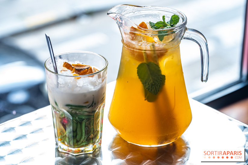 Viet 1331, le restaurant karaoké vietnamien immersif du 13e - dessert 3 couleurs - thé glacé