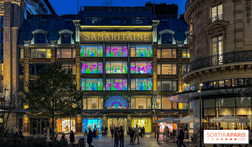 Les vitrines de Noël 2024 de la Samaritaine : Thoiry Lumières Sauvages envahit le grand magasin - image00003