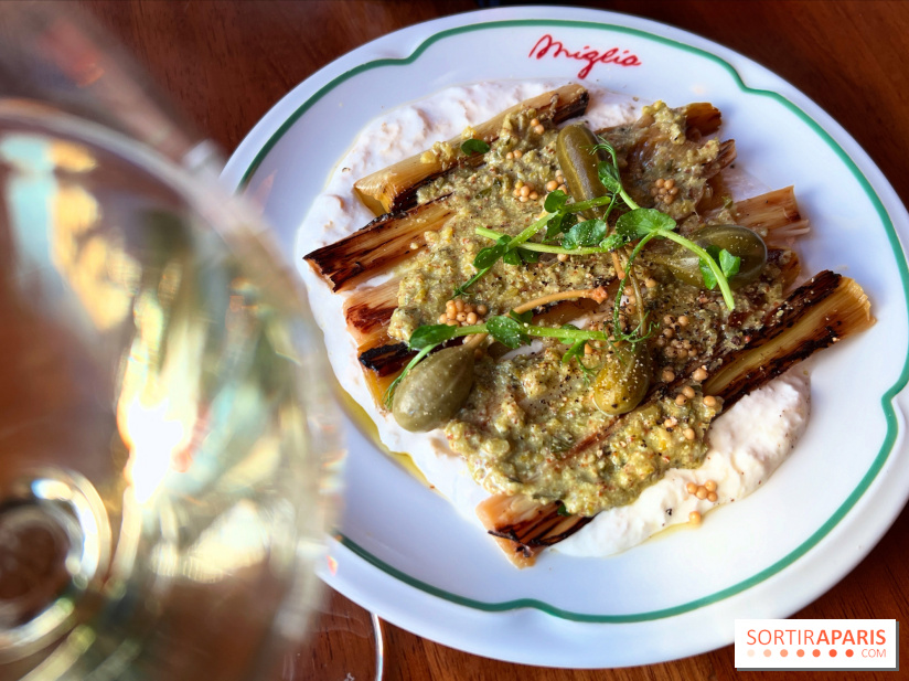 Miglia - Poireaux à la flamme, stracciatella fumée