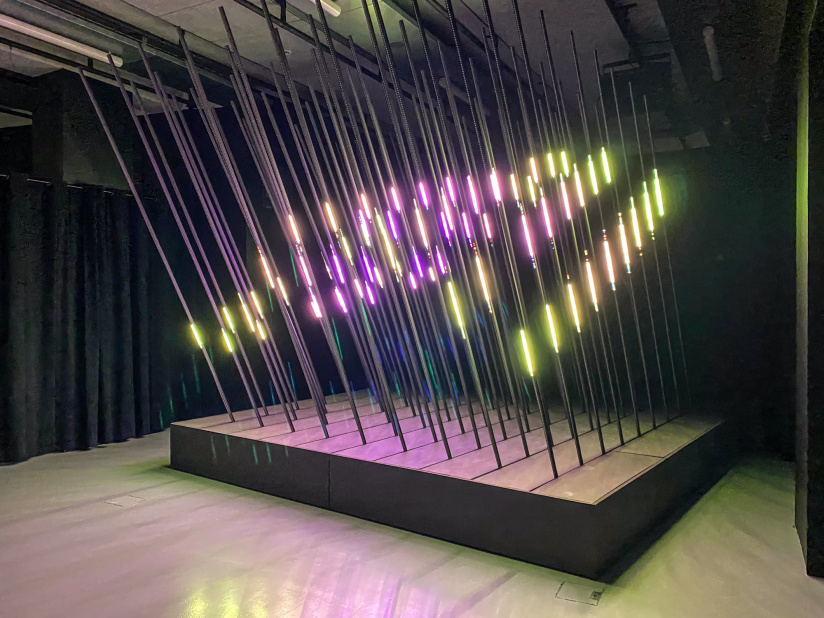Pulse : nos photos de l'exposition immersive son et lumière à la Gaité Lyrique