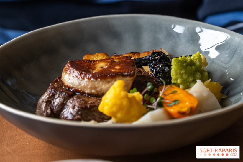 La Table du Château à Dampierre-en-Yvelines, le restaurant face au château - nos photos -  Cœur de filet de bœuf Charolais Label Rouge, foie gras chaud, sauce Madère