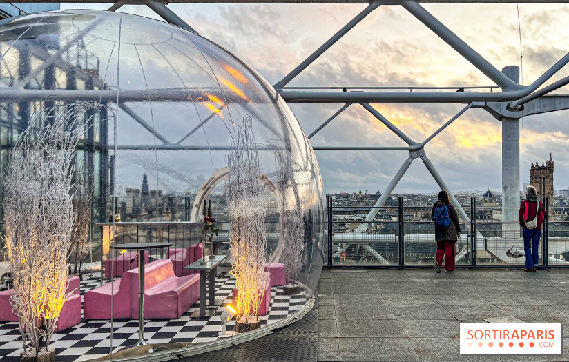 Bulle de rêves : la terrasse d'hiver du restaurant George au sommet du Centre Pompidou