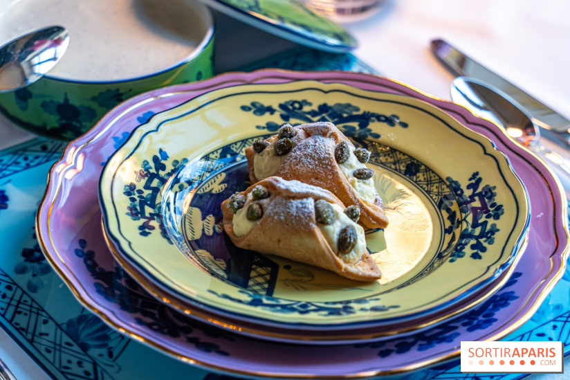 Café Ginori à Paris - tea time et apéritivo Place Vendôme - cannolo