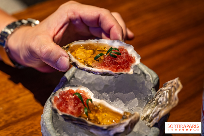 Pink Koï Paris - restaurant japonais -  Kaki Kajitsu su - huitres