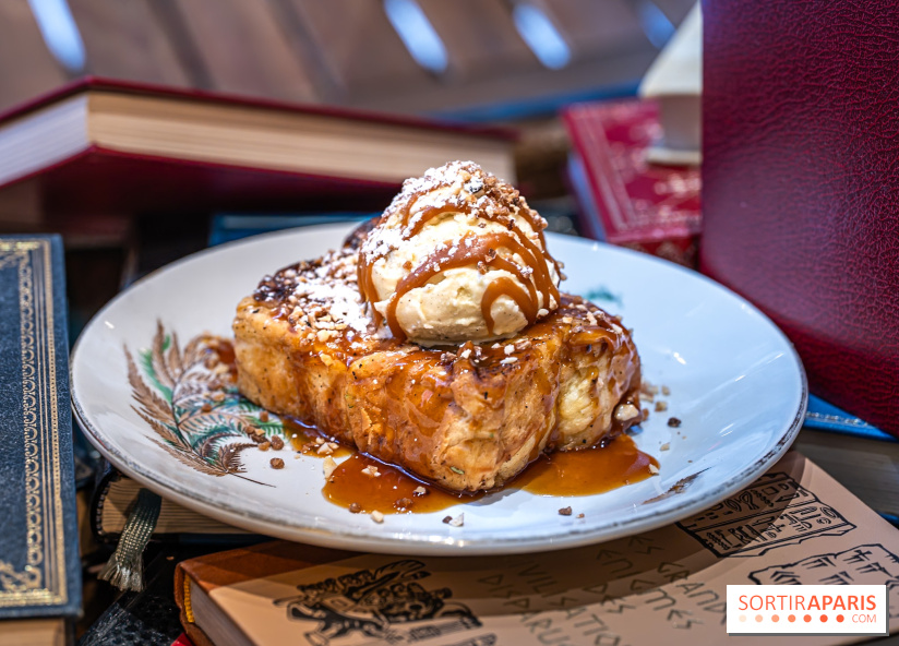 Le Bistro des Livres, le restaurant français pour les amoureux des bouquins -  pain perdu