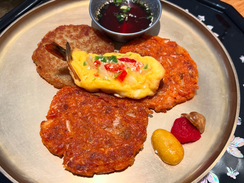 Sam Sun - Galettes de kimchi et crevettes