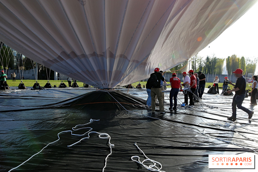 Ballon de Paris au parc André-Citroën : nos photos du gonflement - Ballon de Paris Generali 11