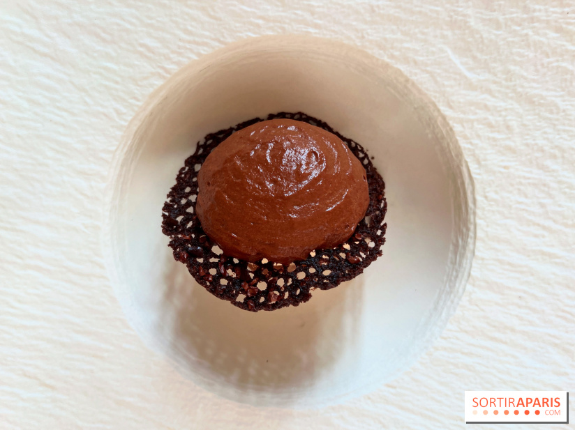 Le Pergolèse - Dessert chocolat, algues rouges poivrées