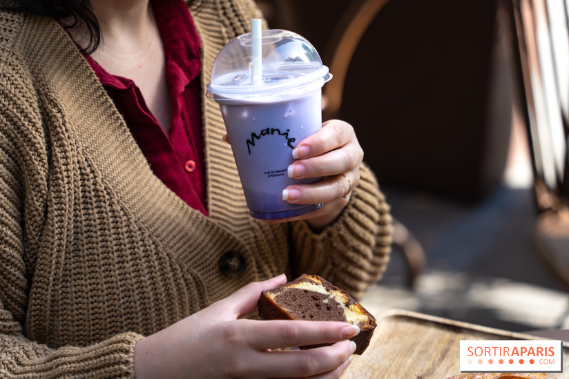 Manie Café et pâtisseries - coffee shop Paris 16e - ube latte