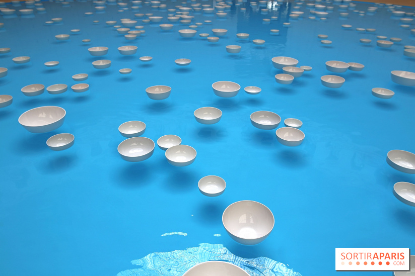 Clinamen, nos photos de l'une installation aquatique et musicale à la Bourse de Commerce - Clinamen Bourse de Commerce 11 fotor 202506061538