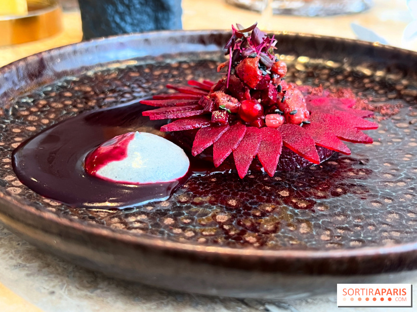 Restaurant Alan Geaam - Le Thon rouge Betterave, sésame noir, épices kamouneh