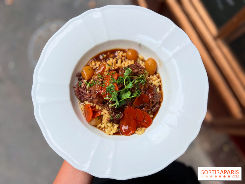 Le Bon Bock - Joue de boeuf braisée coquillettes