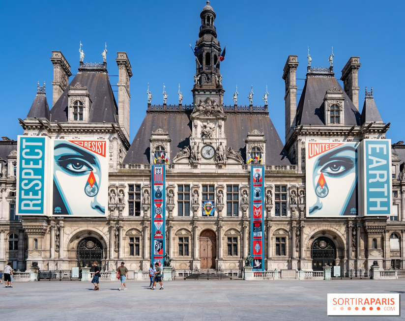 Hôtel de Ville - De Paris à Belem - Forêt Urbaine - Obey  - A7C03043