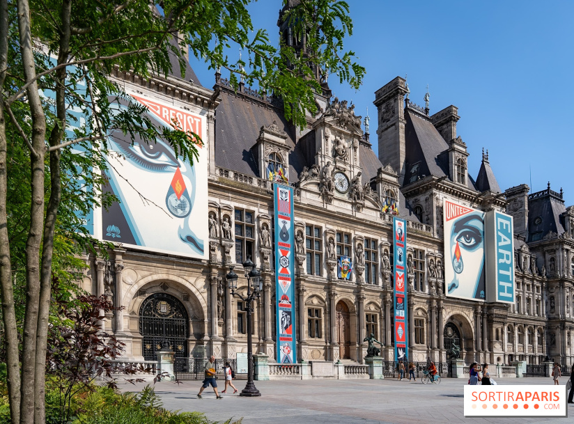 Hôtel de Ville - De Paris à Belem - Forêt Urbaine - Obey  - A7C03044