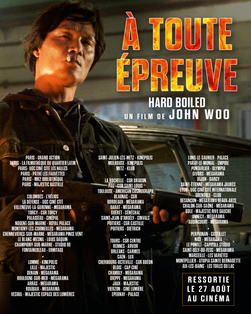À TOUTE ÉPREUVE (Hard Boiled) - A TOUTE EPREUVE SORTIE ListeCinemas Sem270825