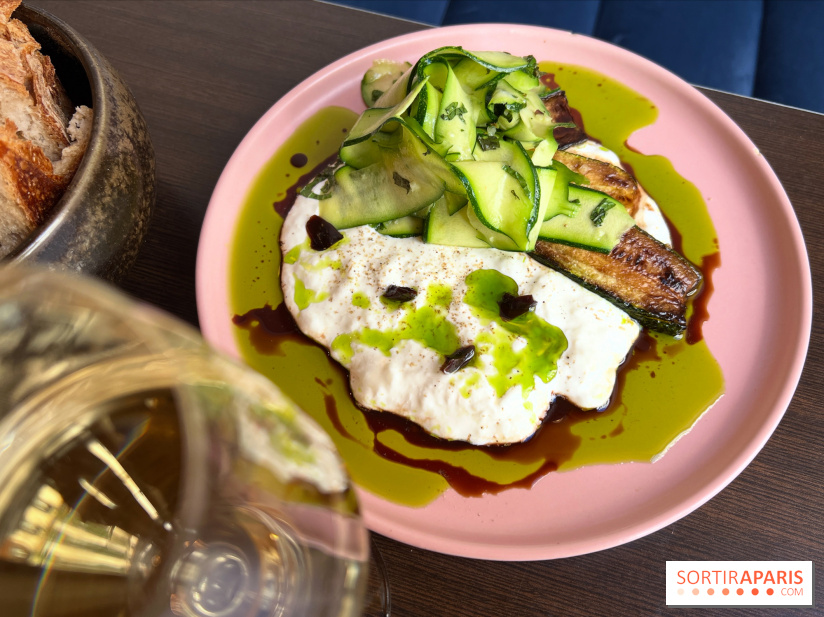 Comptoir Lazu - Courgettes crues et cuites, stracciatella