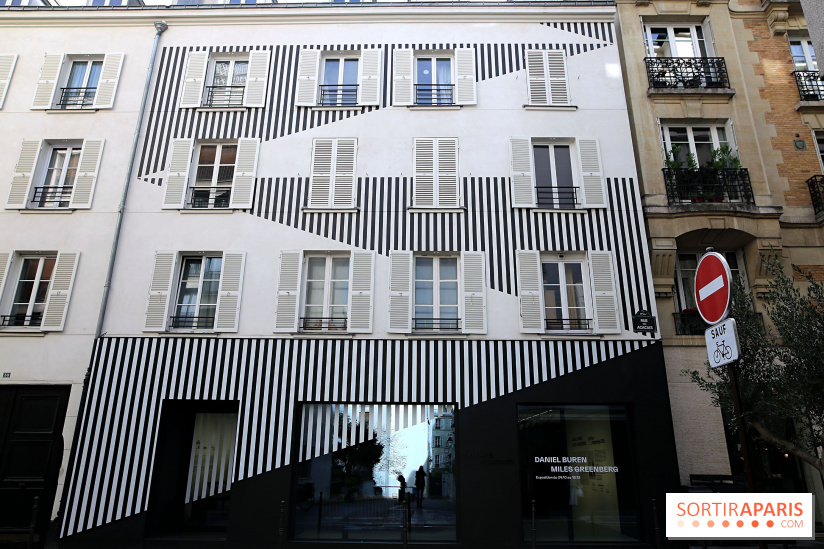 Daniel Buren et Miles Greenberg, nos photos de l'expo au Reiffers Art Inititiatives à Paris 