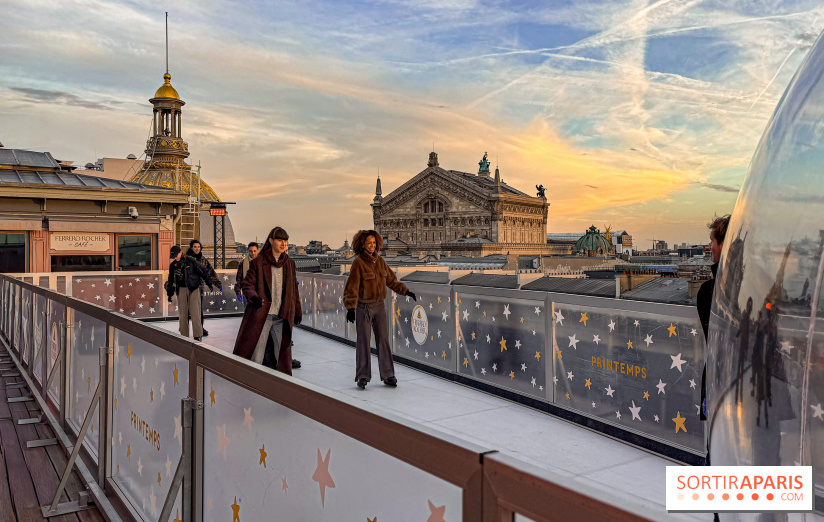 Noël 2025 au Printemps Haussmann : une patinoire gratuite au sommet du grand magasin