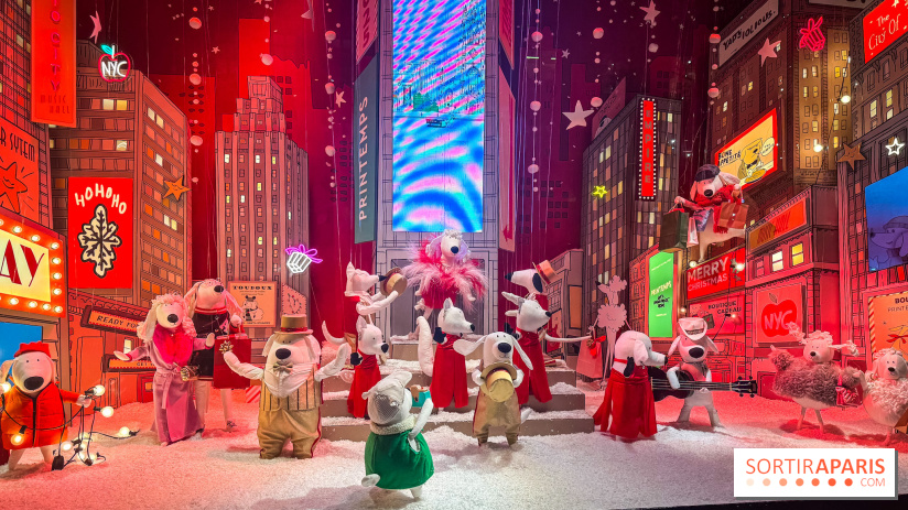 Les vitrines de Noël du Printemps Haussmann à Paris 2025 avec Diane Kruger, les photos