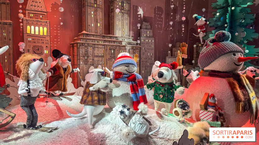 Les vitrines de Noël du Printemps Haussmann à Paris 2025 avec Diane Kruger, les photos
