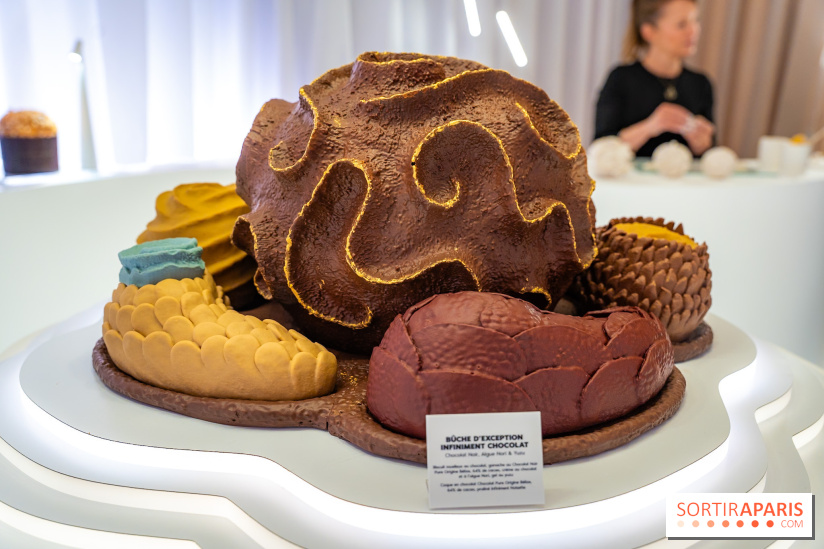 Bûches de Noël et créations de fête 2025 de Pierre Hermé : les Abysses
