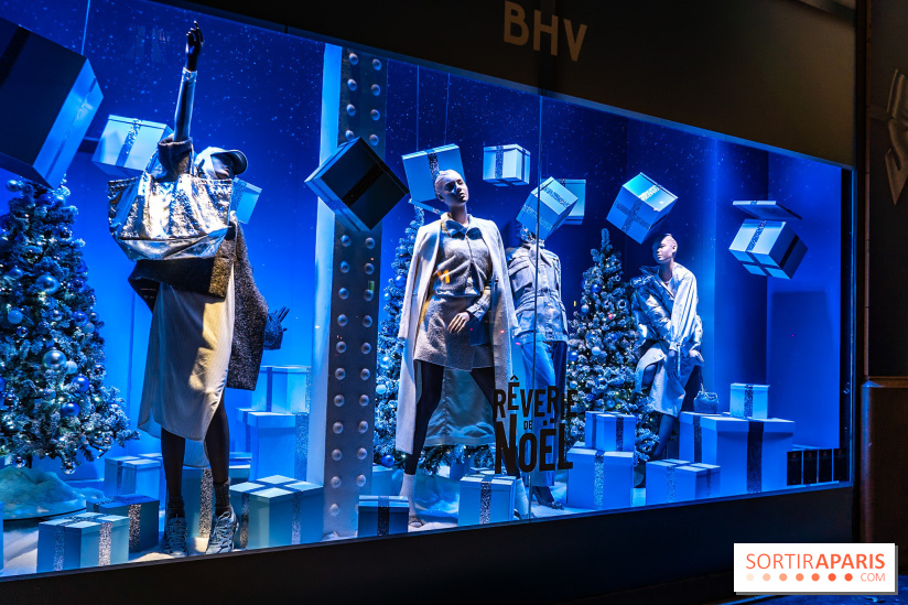 Inauguration des vitrines de Noël du BHV Marais à Paris 2025 avec Vincent Niclo et Vitaa - photos - A7C01500